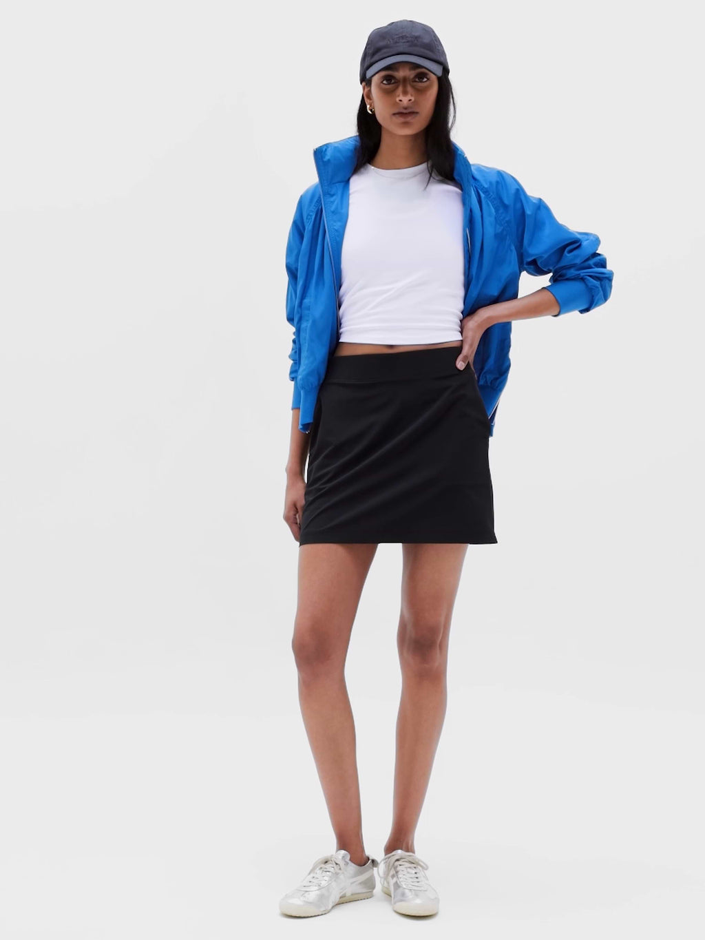Brooklyn High Rise 15.5" Skort - Black