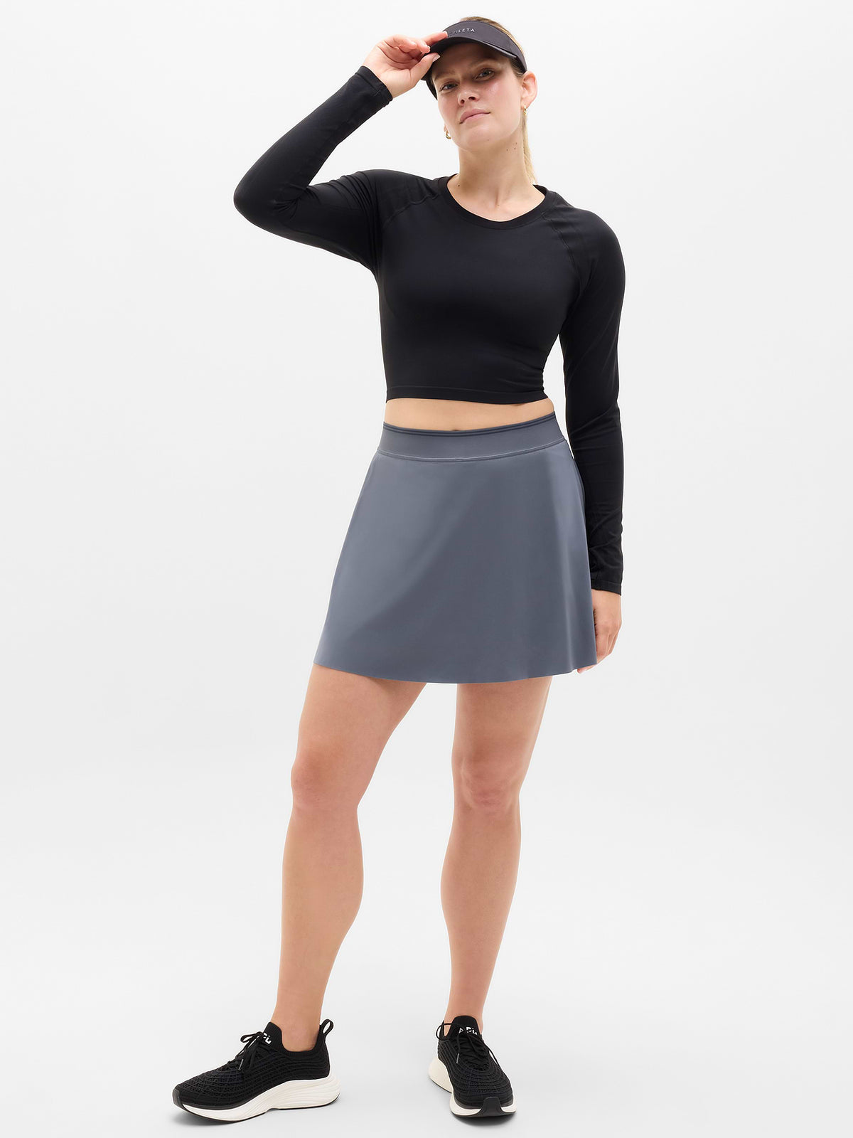 Ace A-Line Tipped 15.5" Skort - Slate/Eclipse