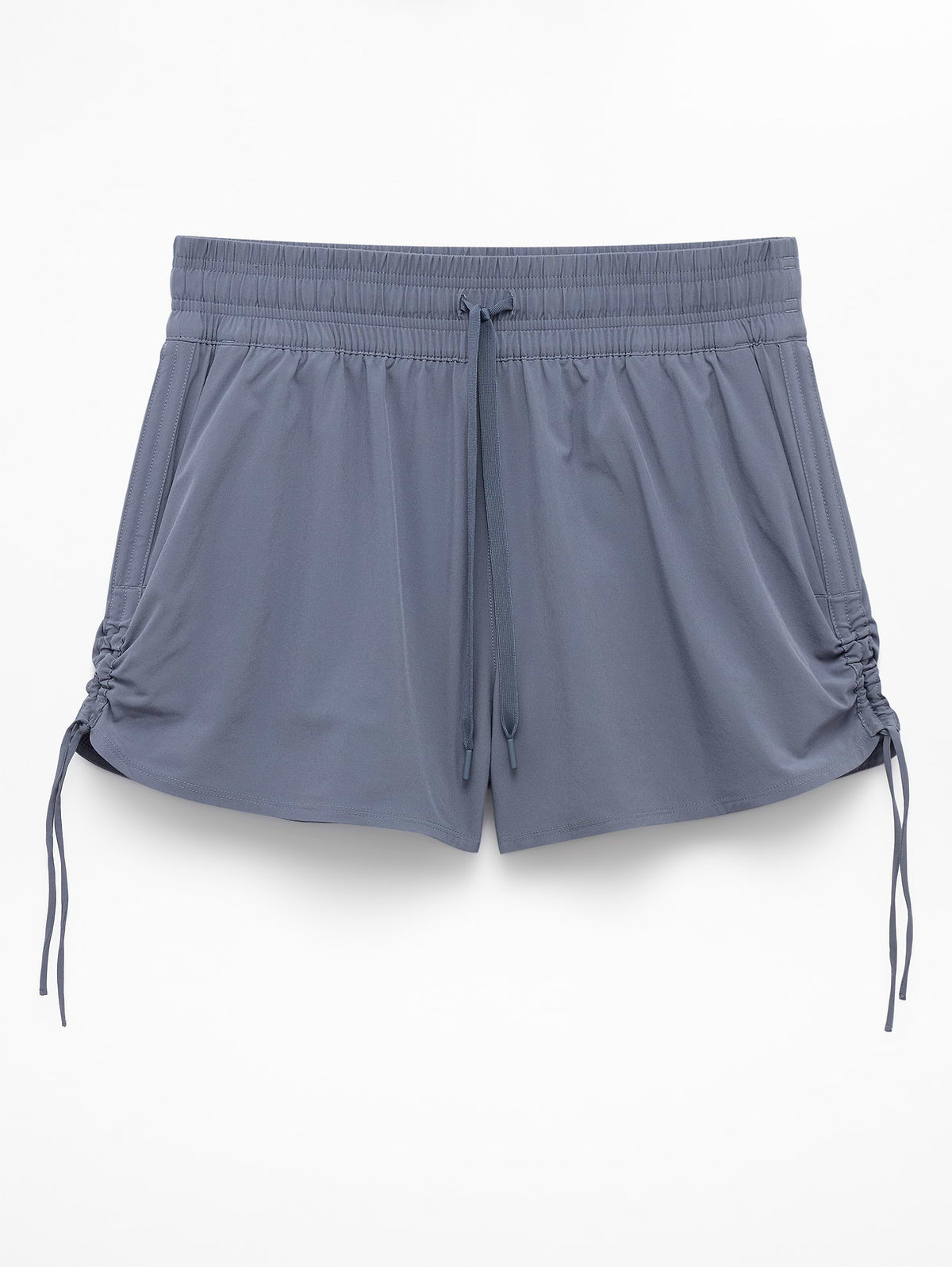 Weekender High Rise Ruched Run Short - Slate