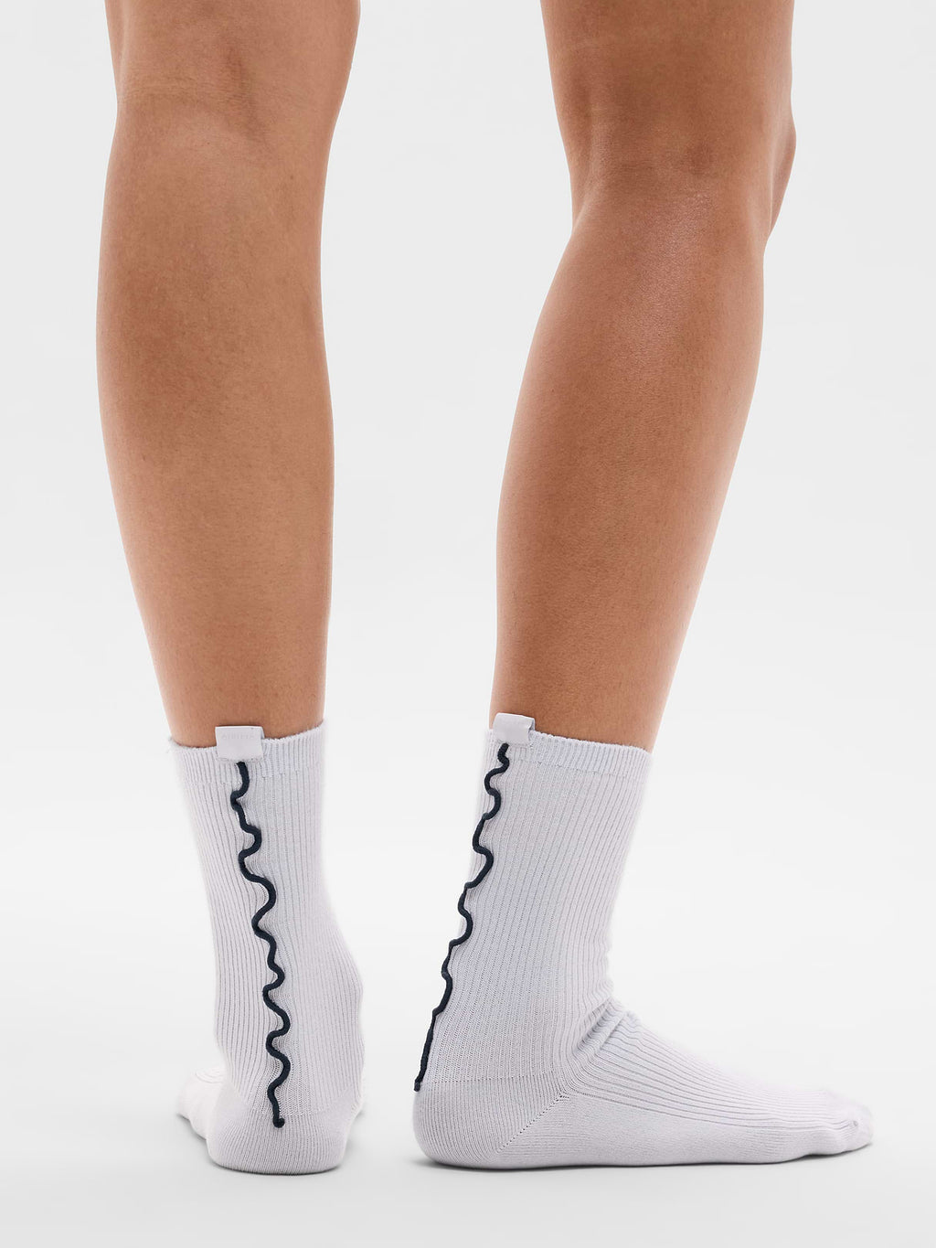 Athleta Ruffle Novelty Everyday Crew Sock 2-Pack - Eclipse/Dove