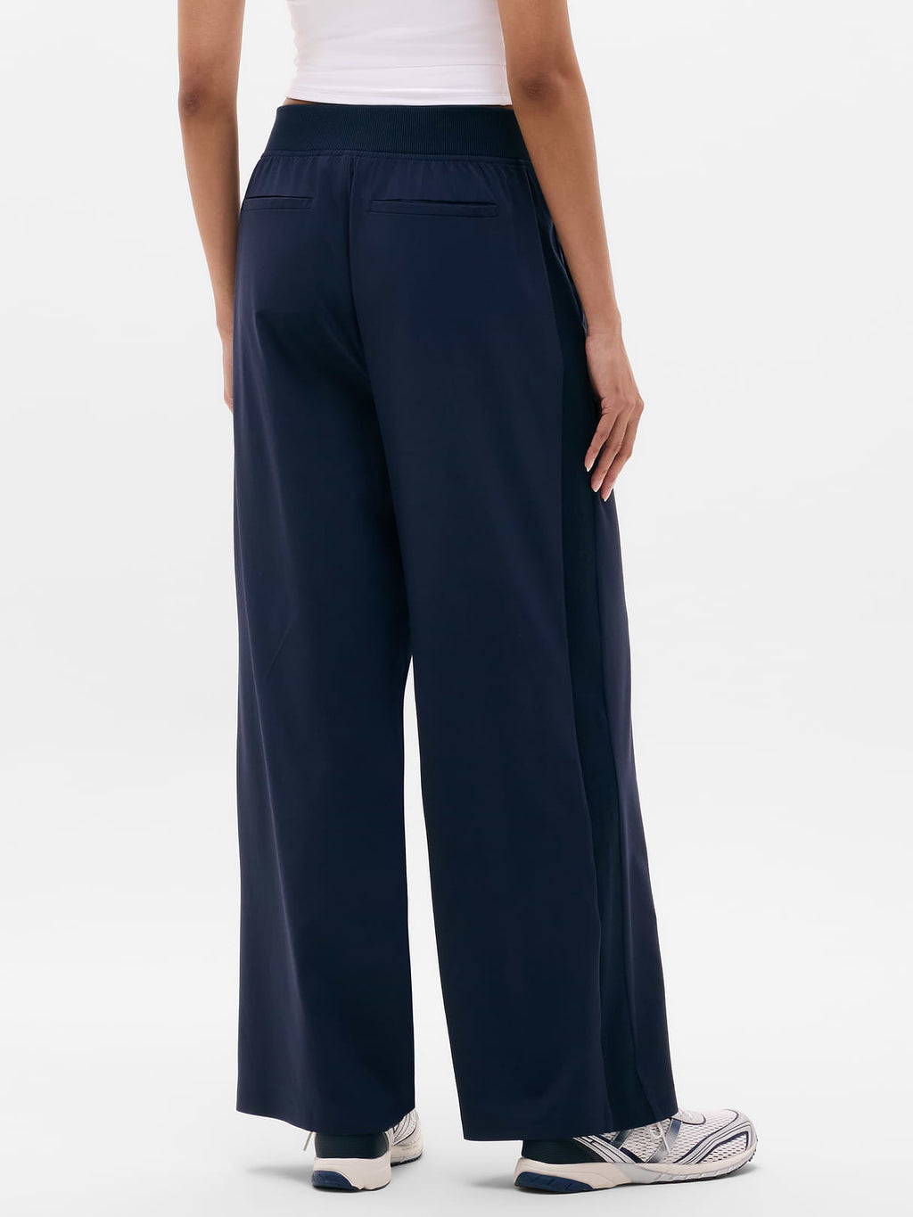 Brooklyn Mid Rise Wide Leg Pant - Navy
