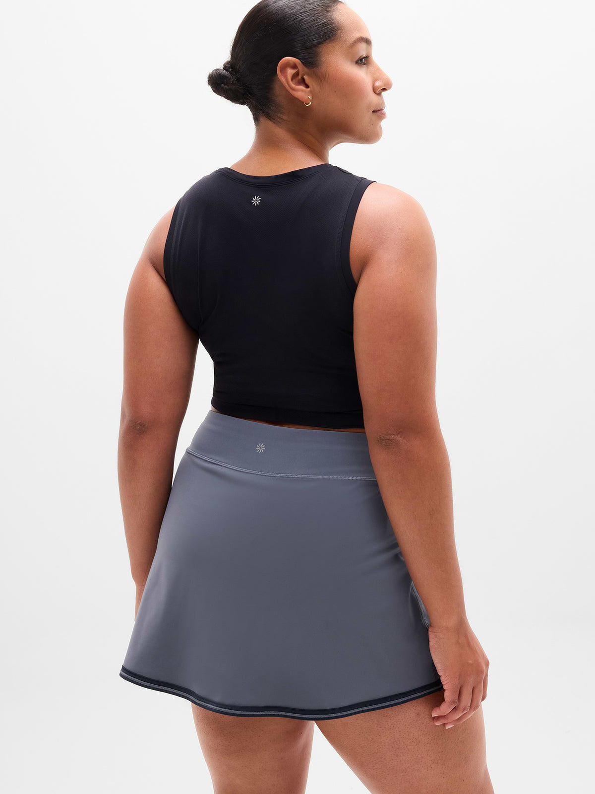 Crosscourt High Rise 14" Skort - Slate/Eclipse