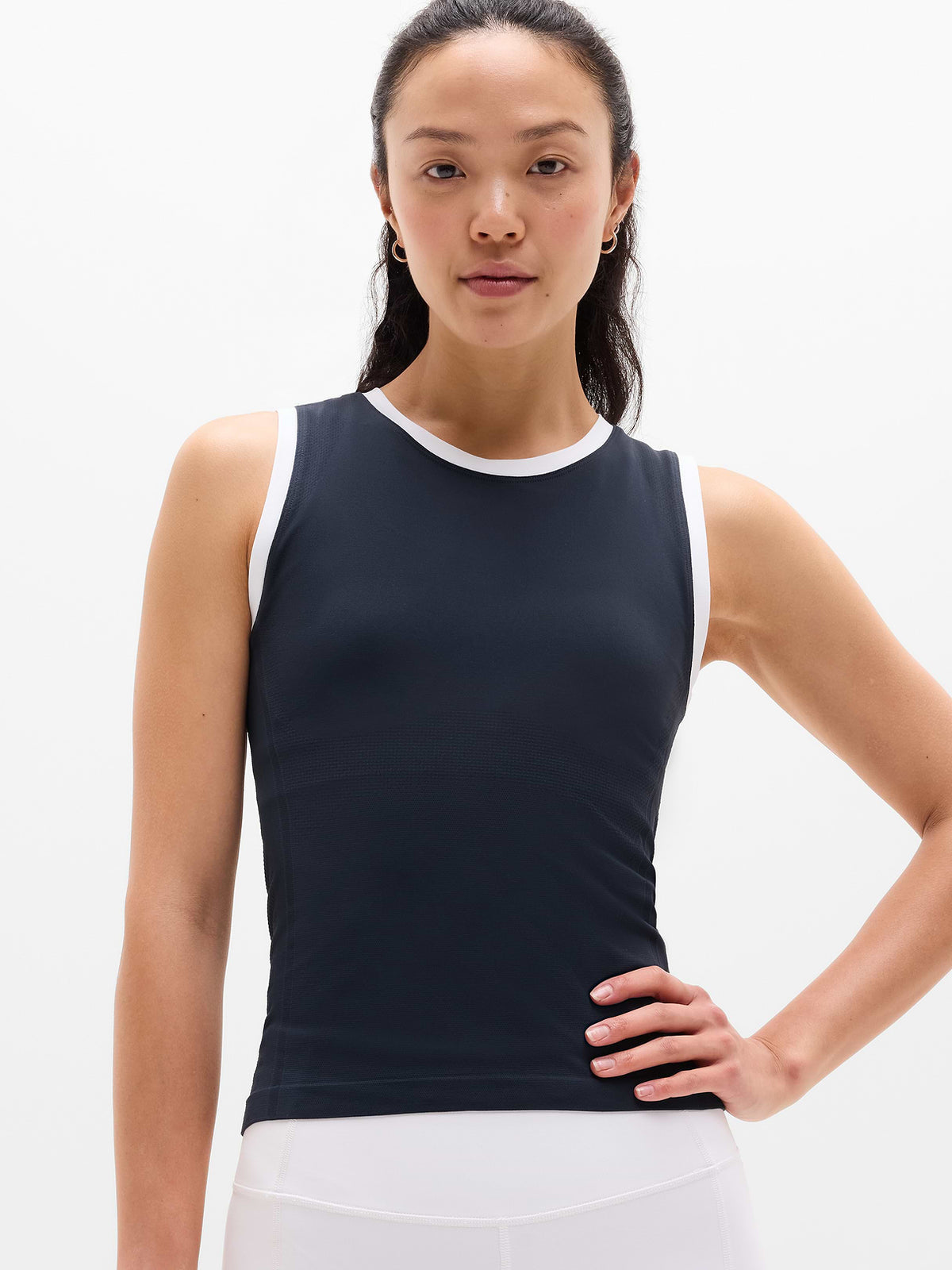 Momentum Flex Muscle Tank - Eclipse/White