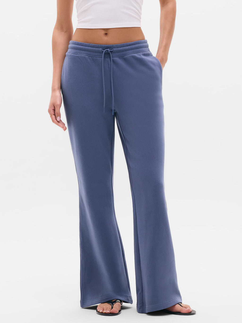 Forever Fleece Mid Rise Flare Pant - Celestial