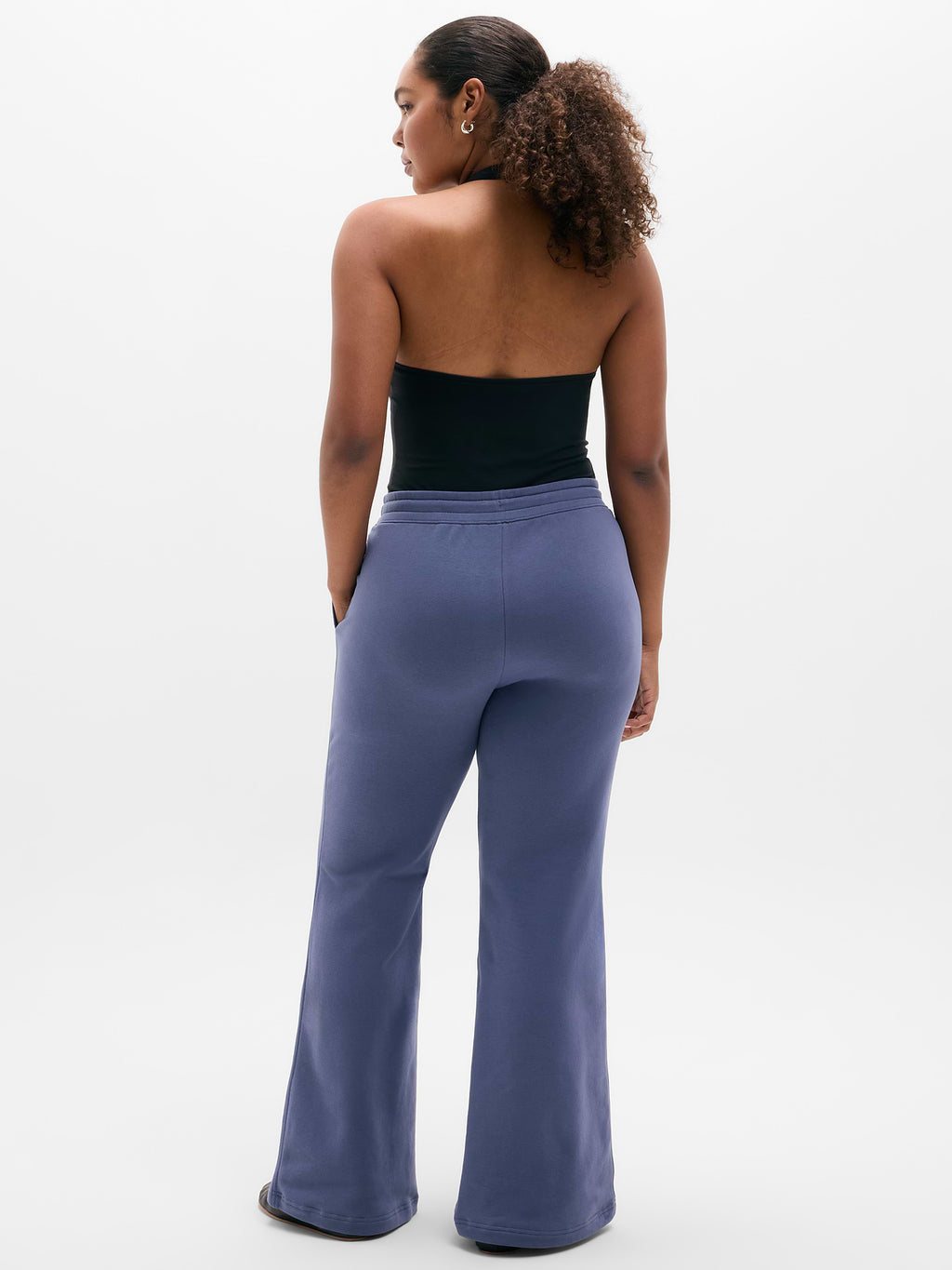 Forever Fleece Mid Rise Flare Pant - Celestial