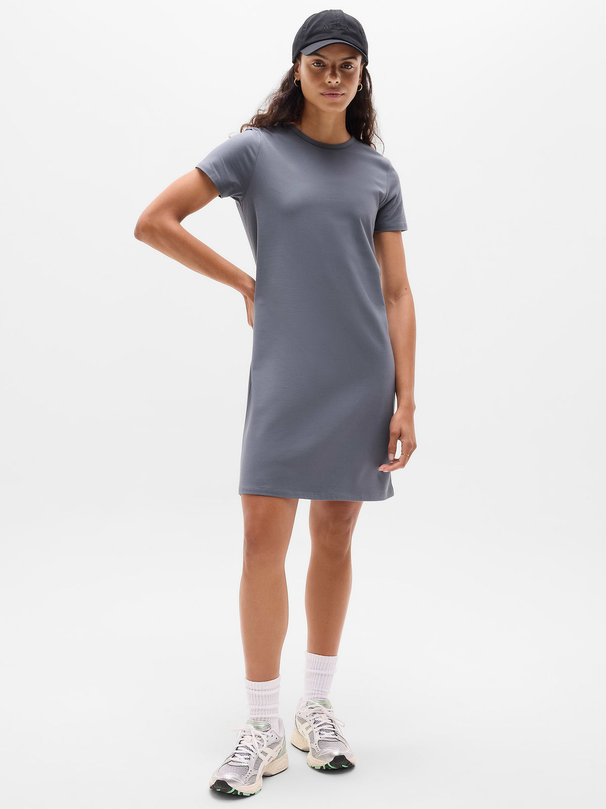 Essential Tee Dress - Slate