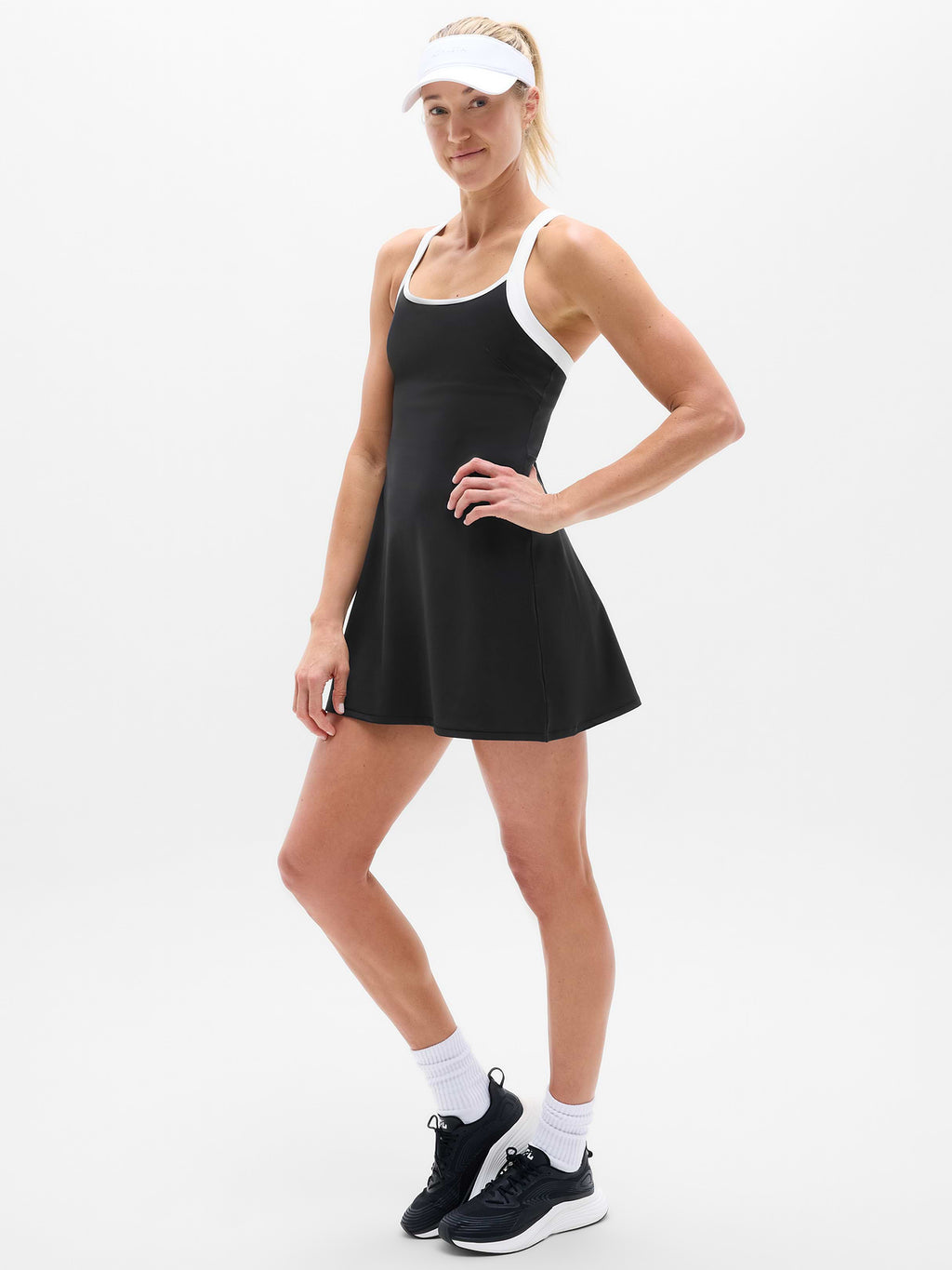 Superset Dress - Black/Bright White
