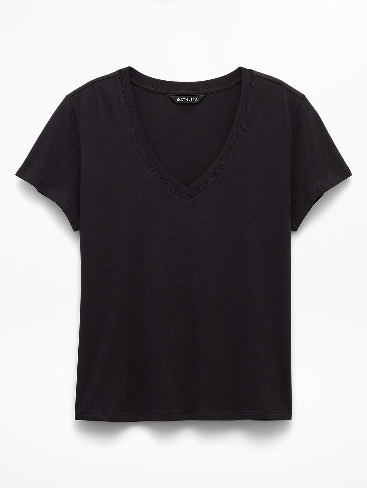 Favorite Cotton V-Neck Tee - Black