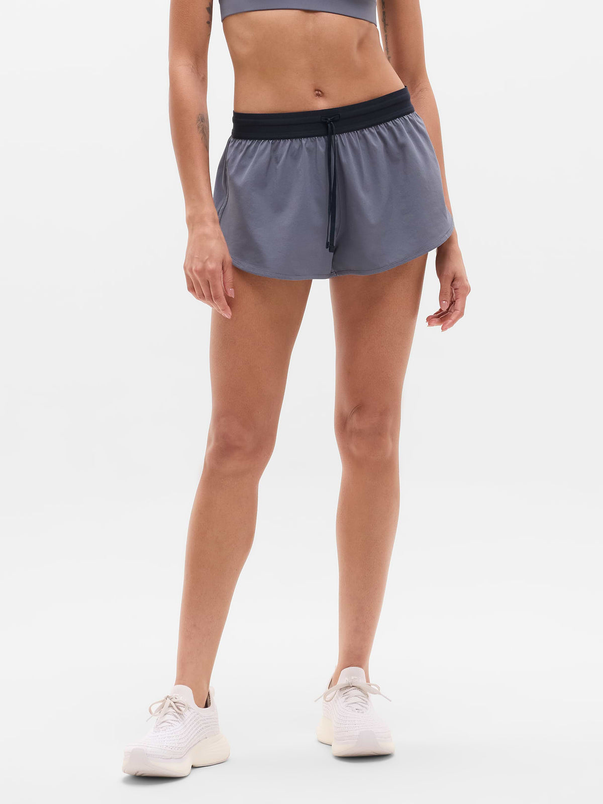 Speedwork Mid Rise Elastic Waistband Short - Slate/Eclipse