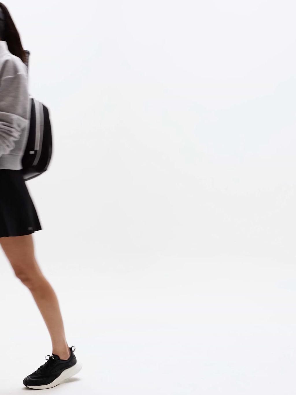 Ace A-Line Tipped 15.5" Skort - Black/White