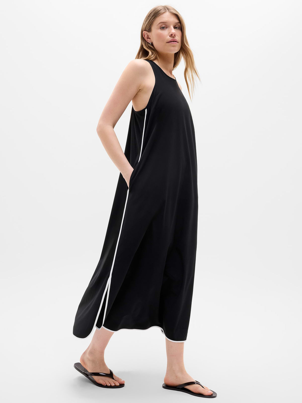 Journey Dress - Black/Bright White