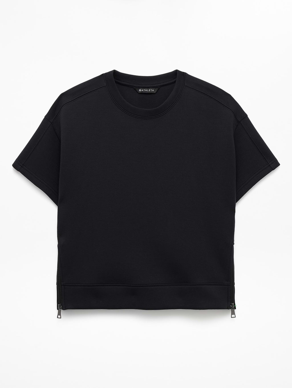 Form Knit Sweatshirt Tee - Black