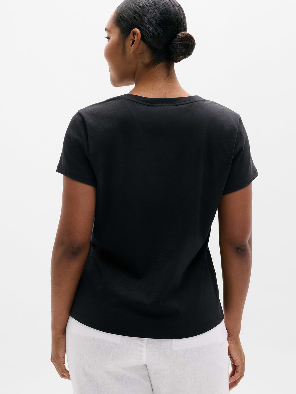Favorite Cotton V-Neck Tee - Black
