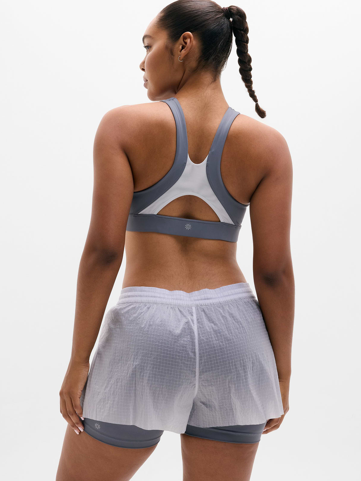 Fast Route Hybrid Run Short - Slate/Dove