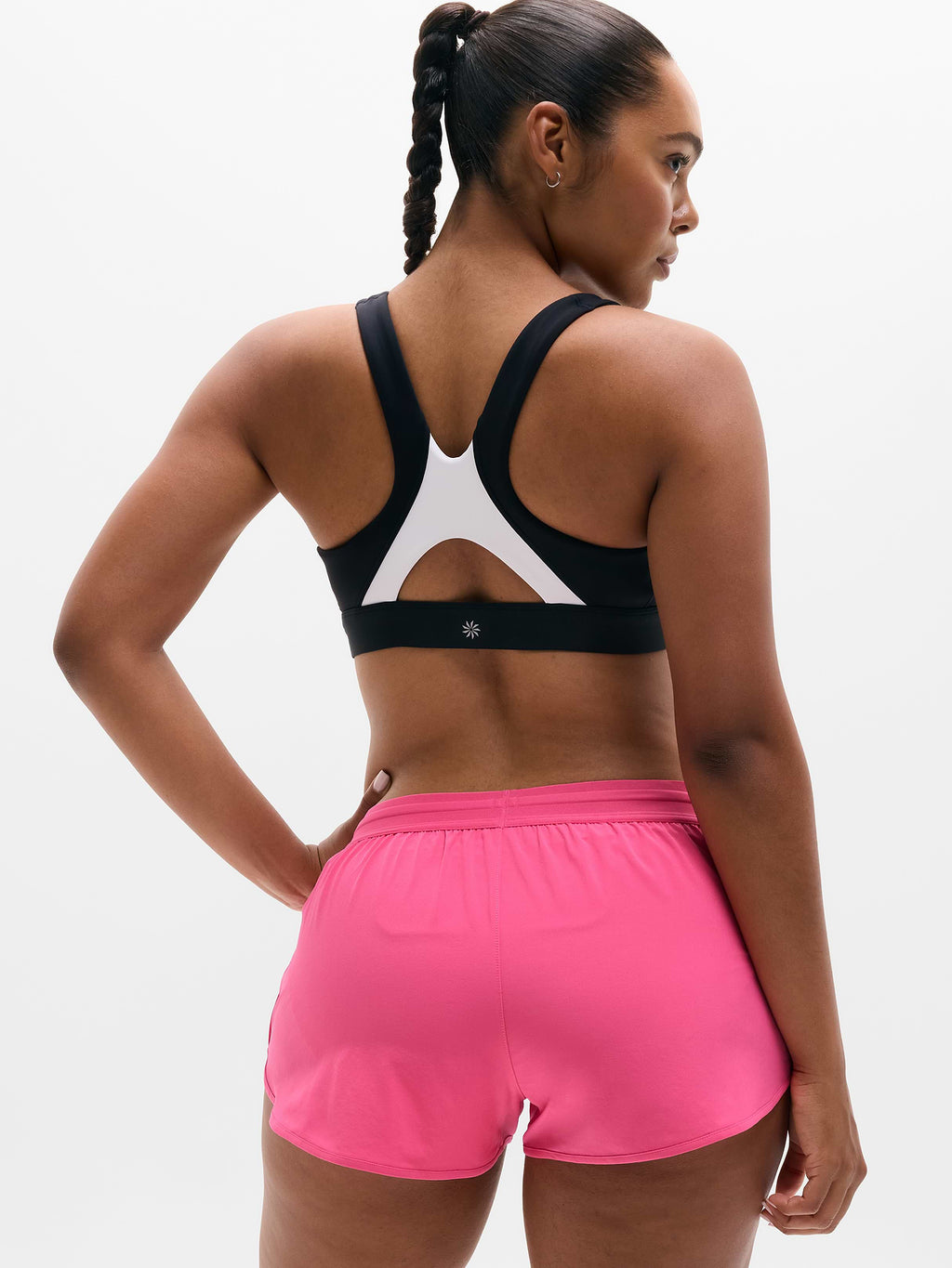 Speedwork Mid Rise Elastic Waistband Short - Cerise