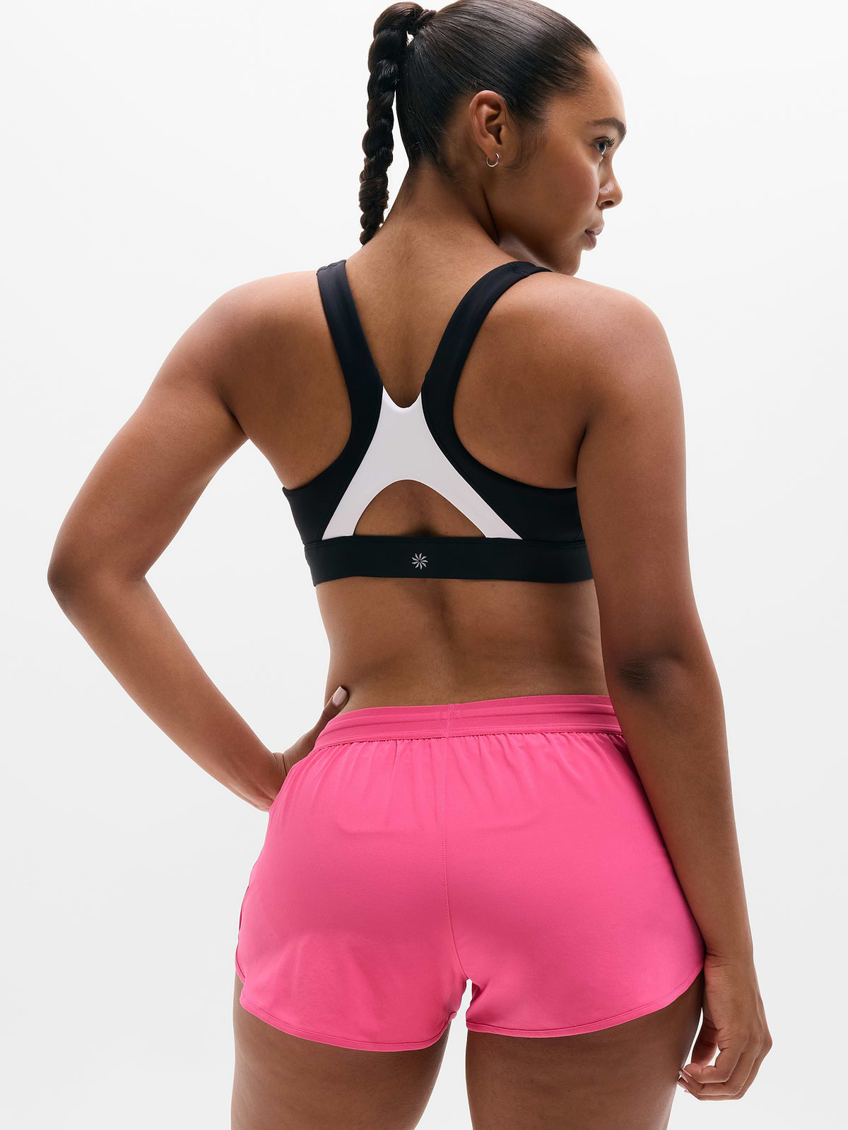 Speedwork Mid Rise Elastic Waistband Short - Cerise