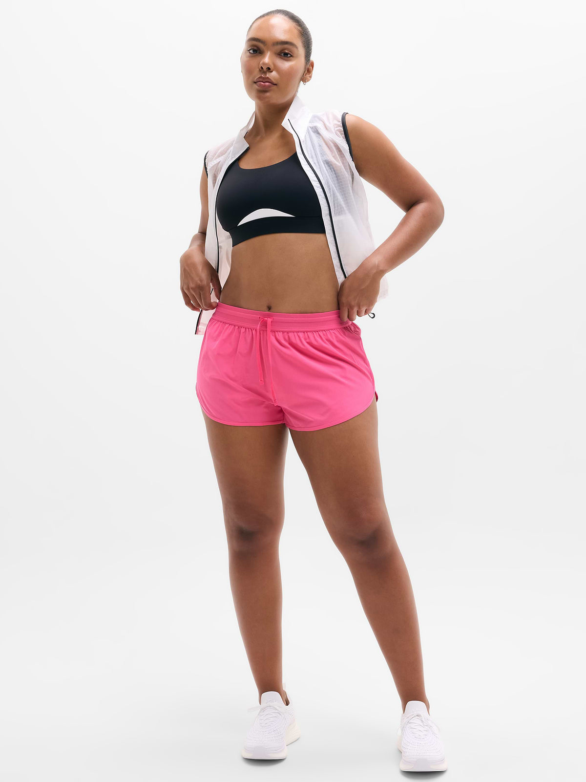 Speedwork Mid Rise Elastic Waistband Short - Cerise