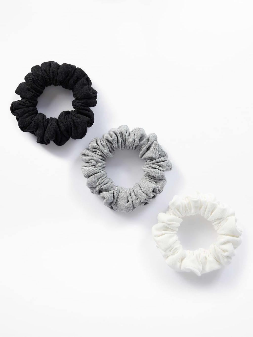 On The Go Scrunchie 3 Pack - Black White