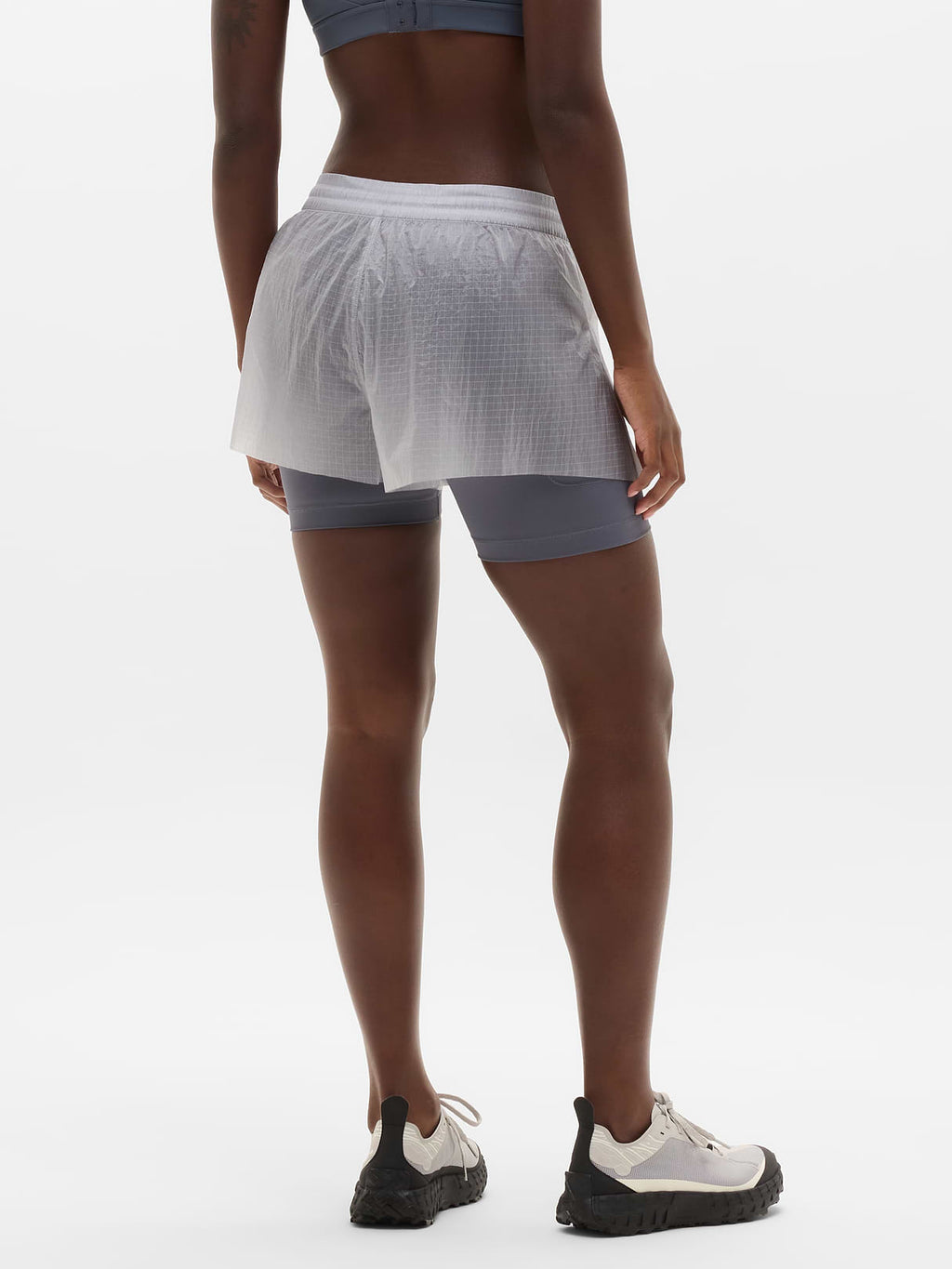 Fast Route Hybrid Run Short - Slate/Dove
