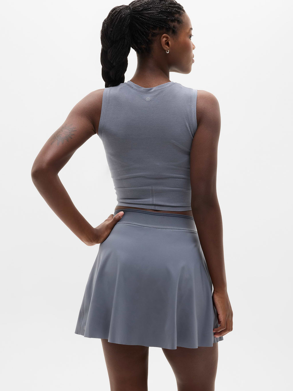Ace A-Line Tipped 15.5" Skort - Slate/Eclipse