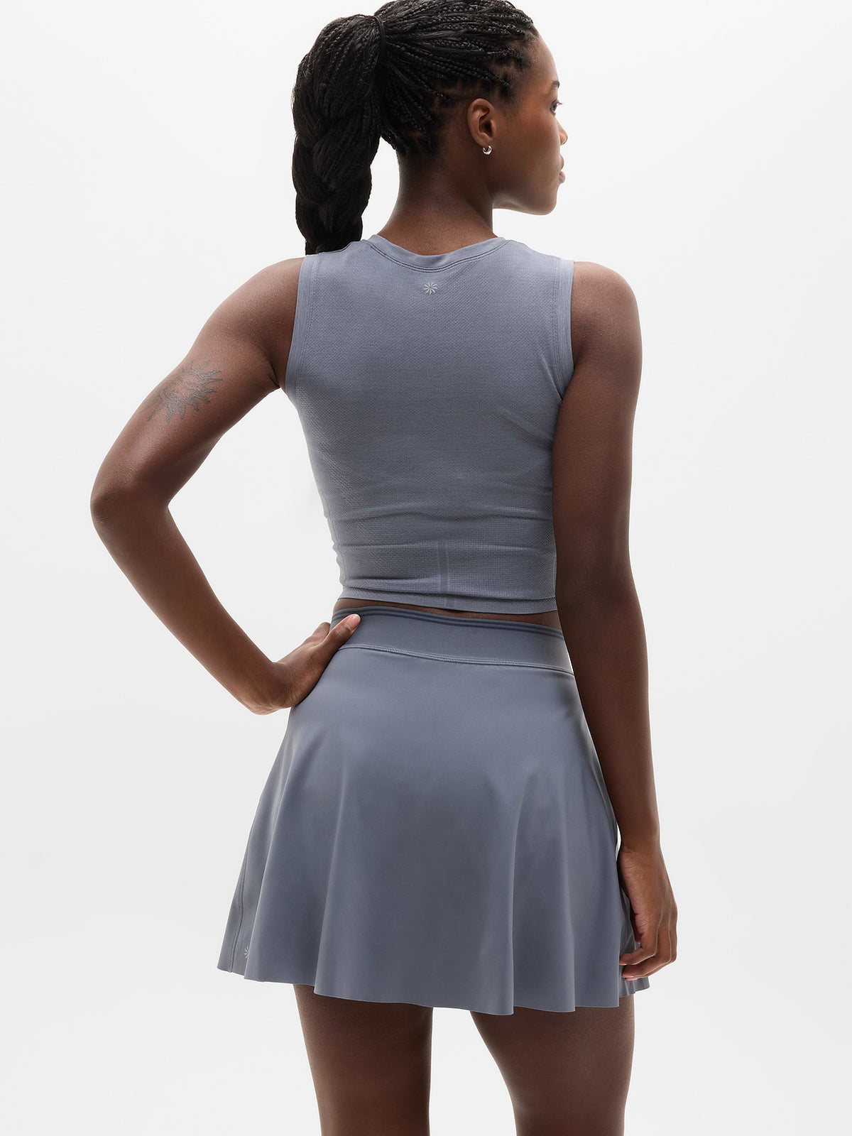 Ace A-Line Tipped 15.5" Skort - Slate/Eclipse