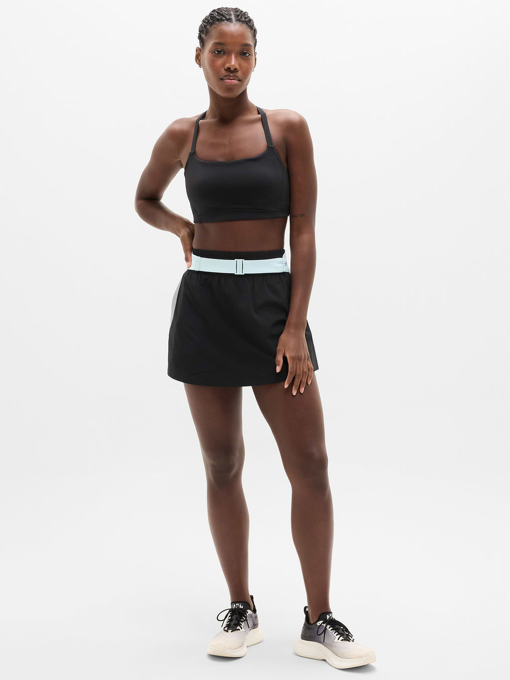 Weekender High Rise 14" Run Skort - Black