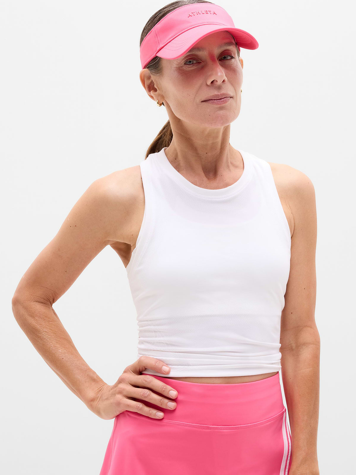 Crosscourt Visor - Cerise
