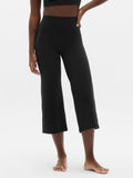 Elation High Rise Crop Flare - Black