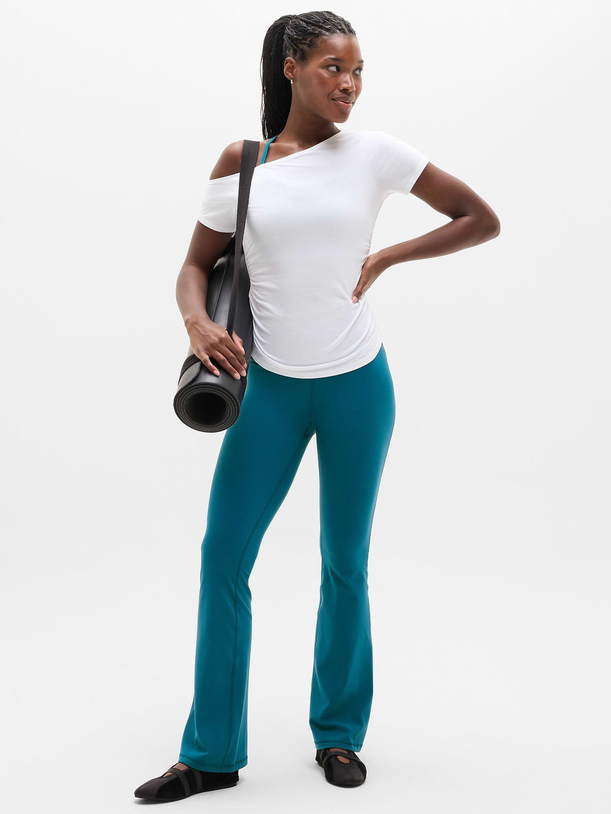 Elation Ultra High Rise Wide Leg Pant - Coastal Teal
