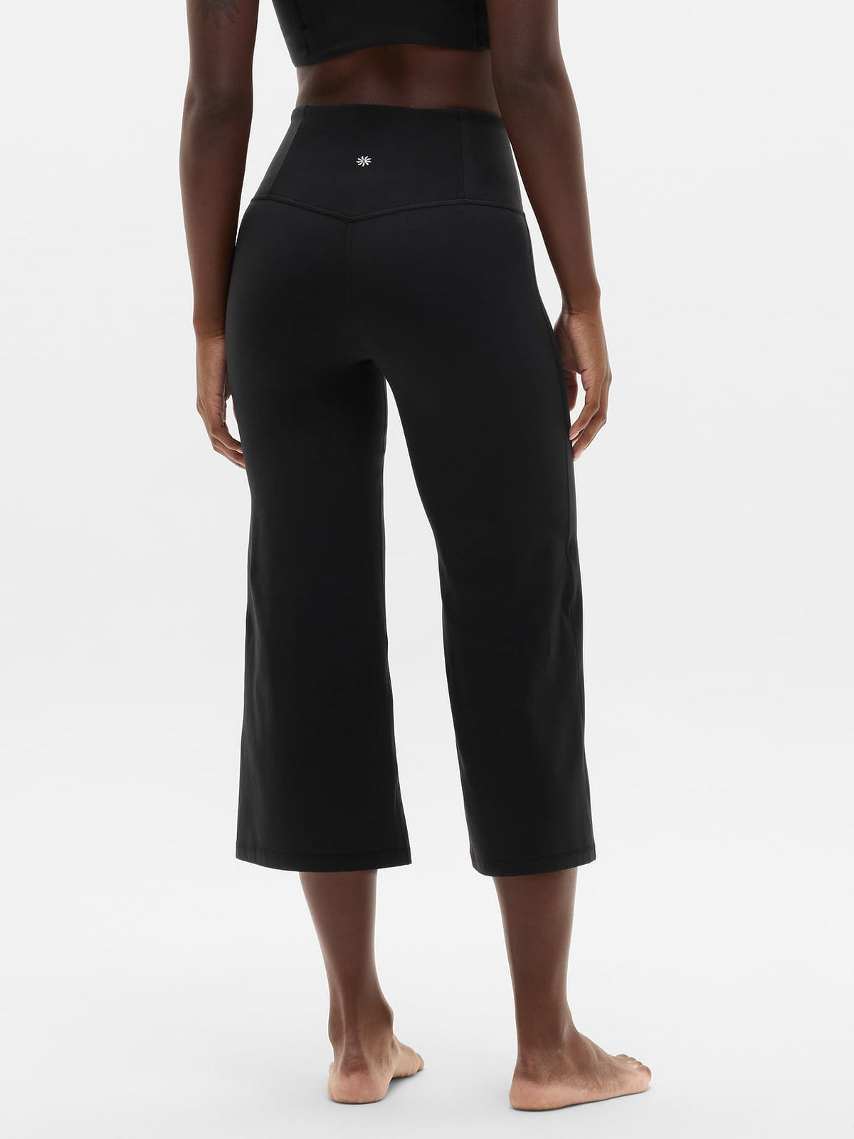 Elation High Rise Crop Flare - Black