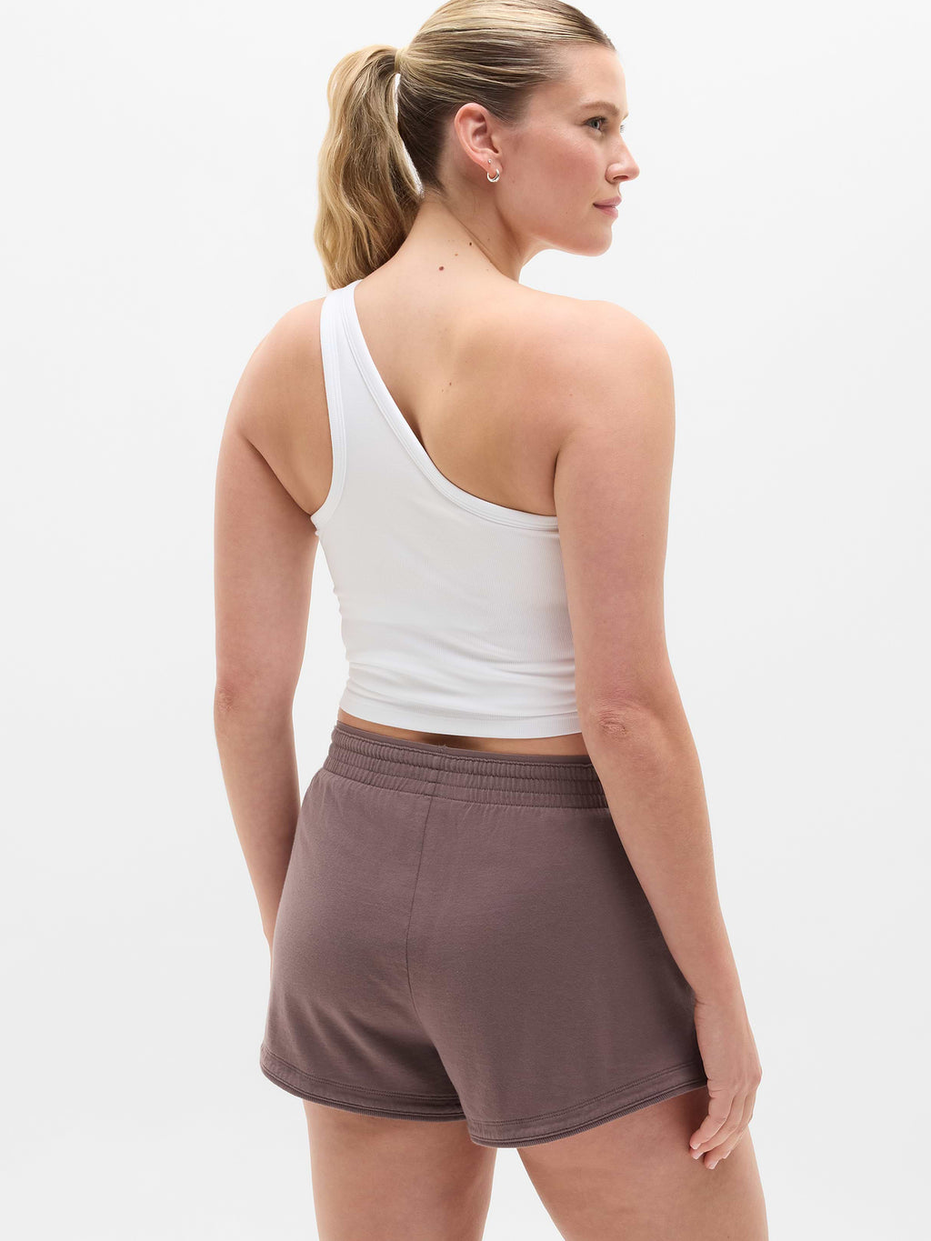 Airy Cotton Terry Shortie - Driftwood