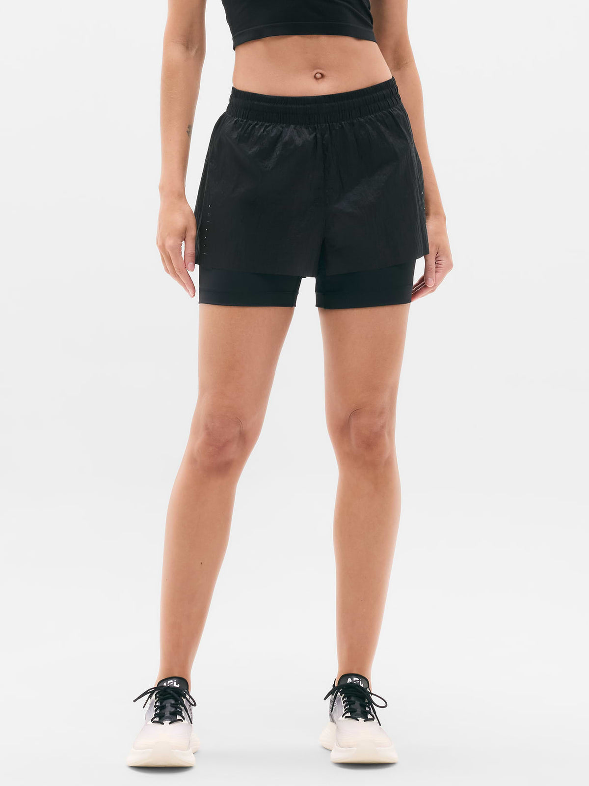 Fast Route Hybrid Run Short - Black