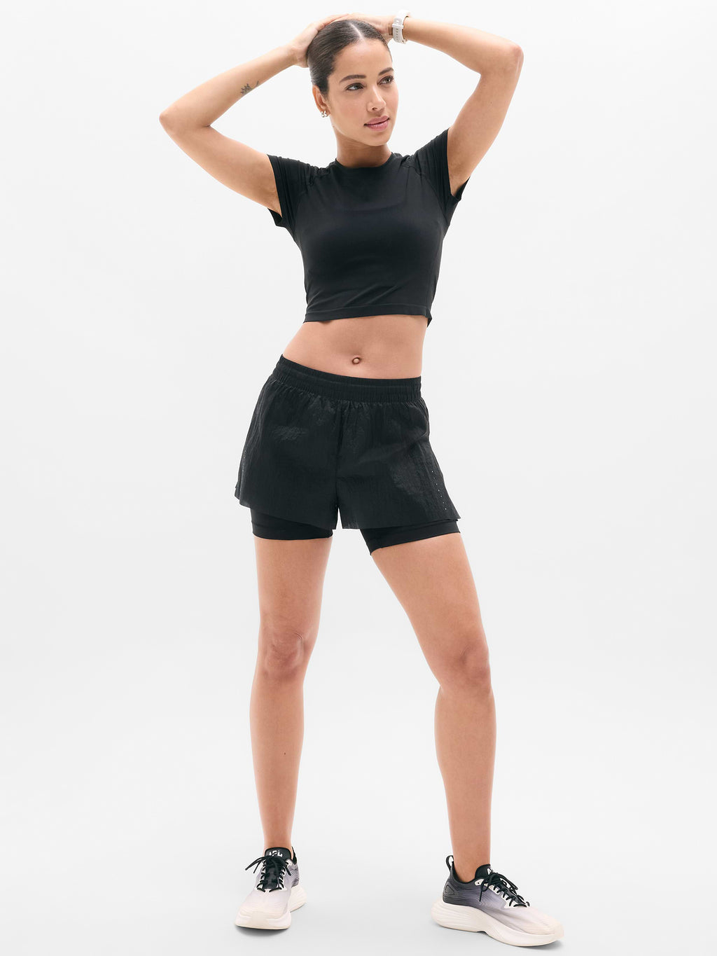 Fast Route Hybrid Run Short - Black