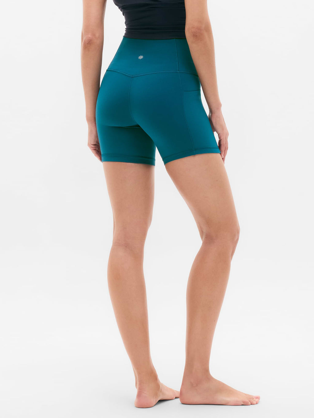 Salutation Stash High Rise 7" Short - Coastal Teal