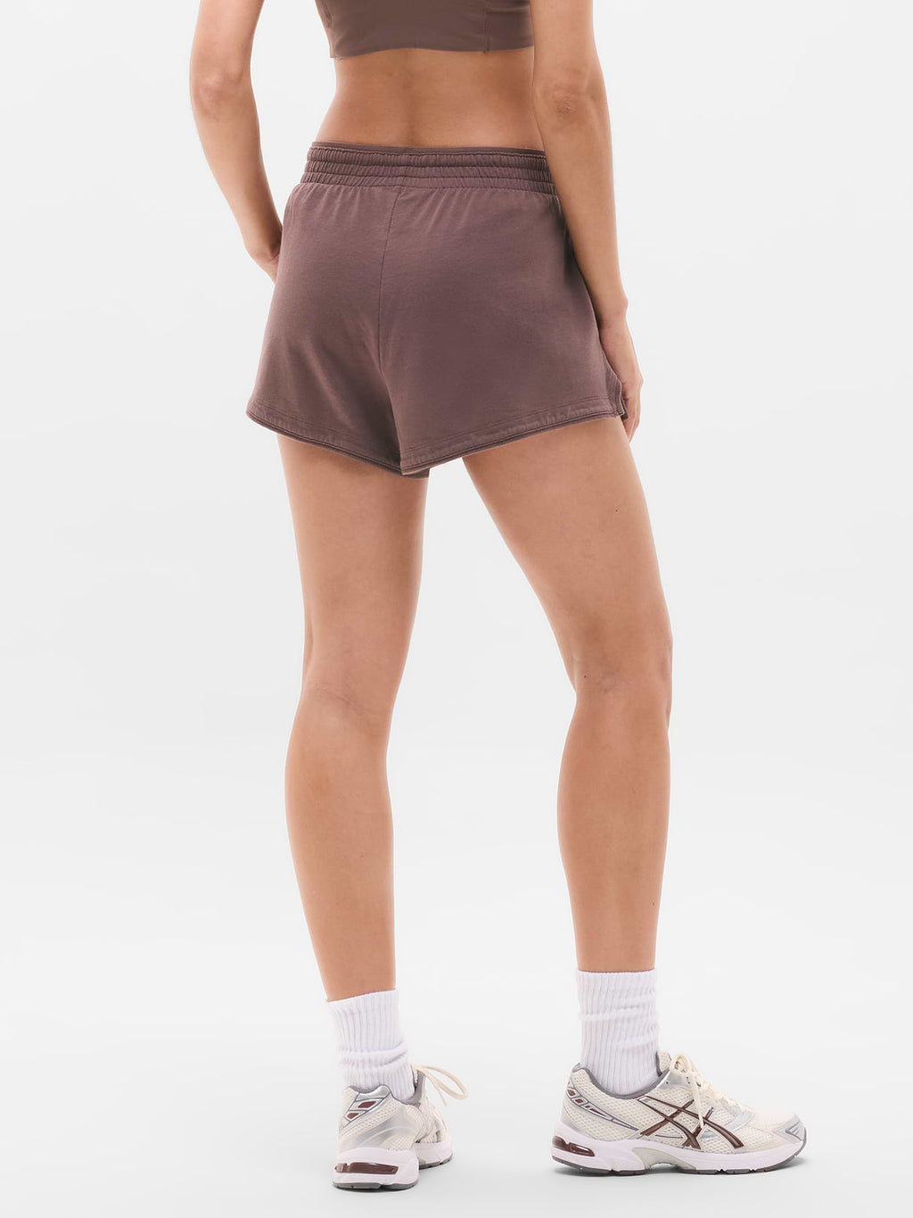 Airy Cotton Terry Shortie - Driftwood