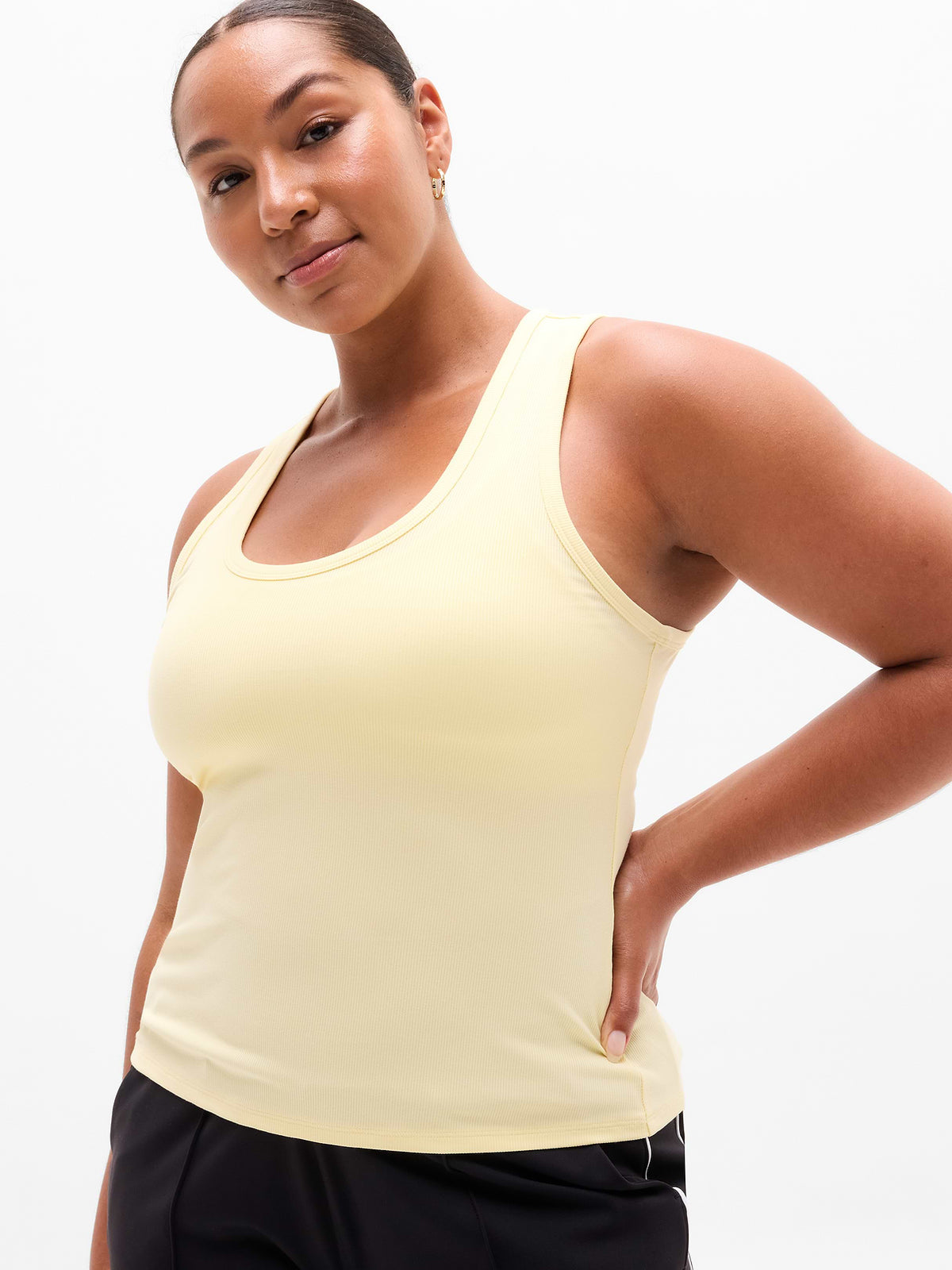 Signature Rib V-Neck Muscle Tank - Solstice