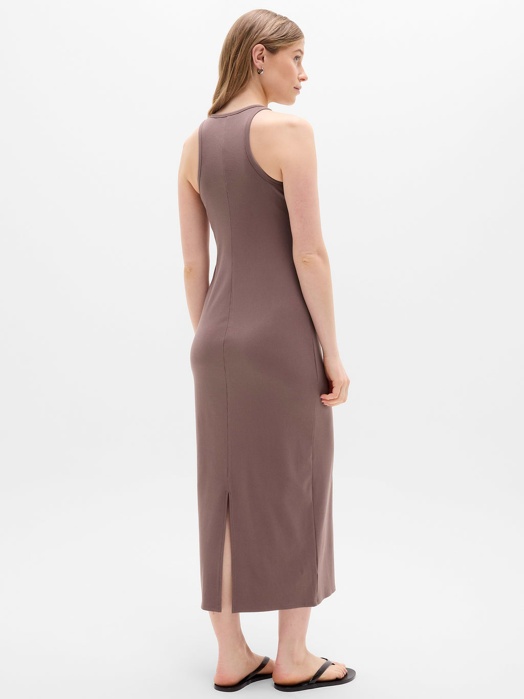 Signature Rib Maxi Dress - Driftwood