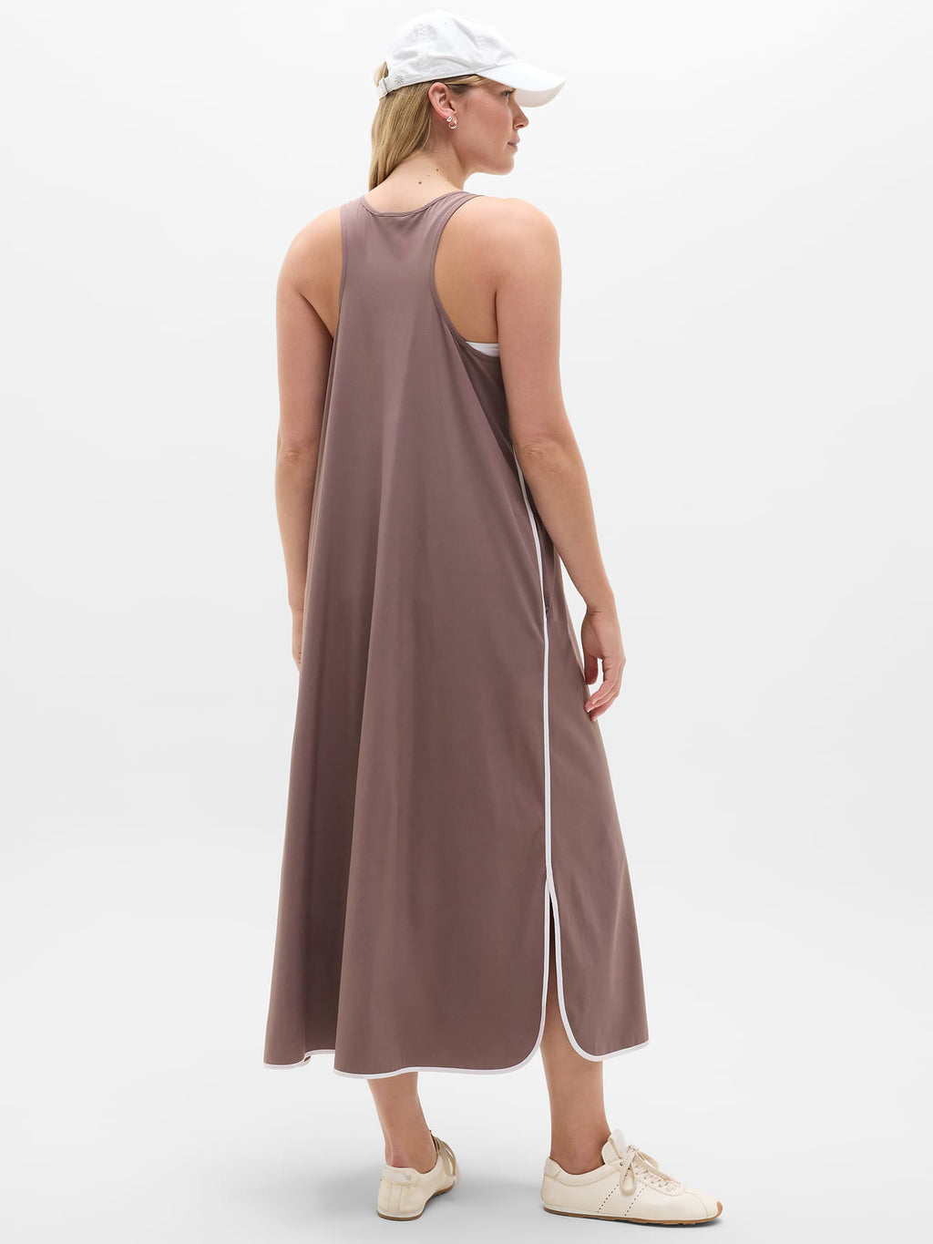 Journey Dress - Driftwood/White