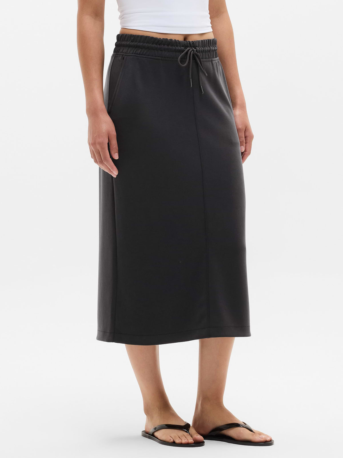 Seasoft Midi Skirt - Black