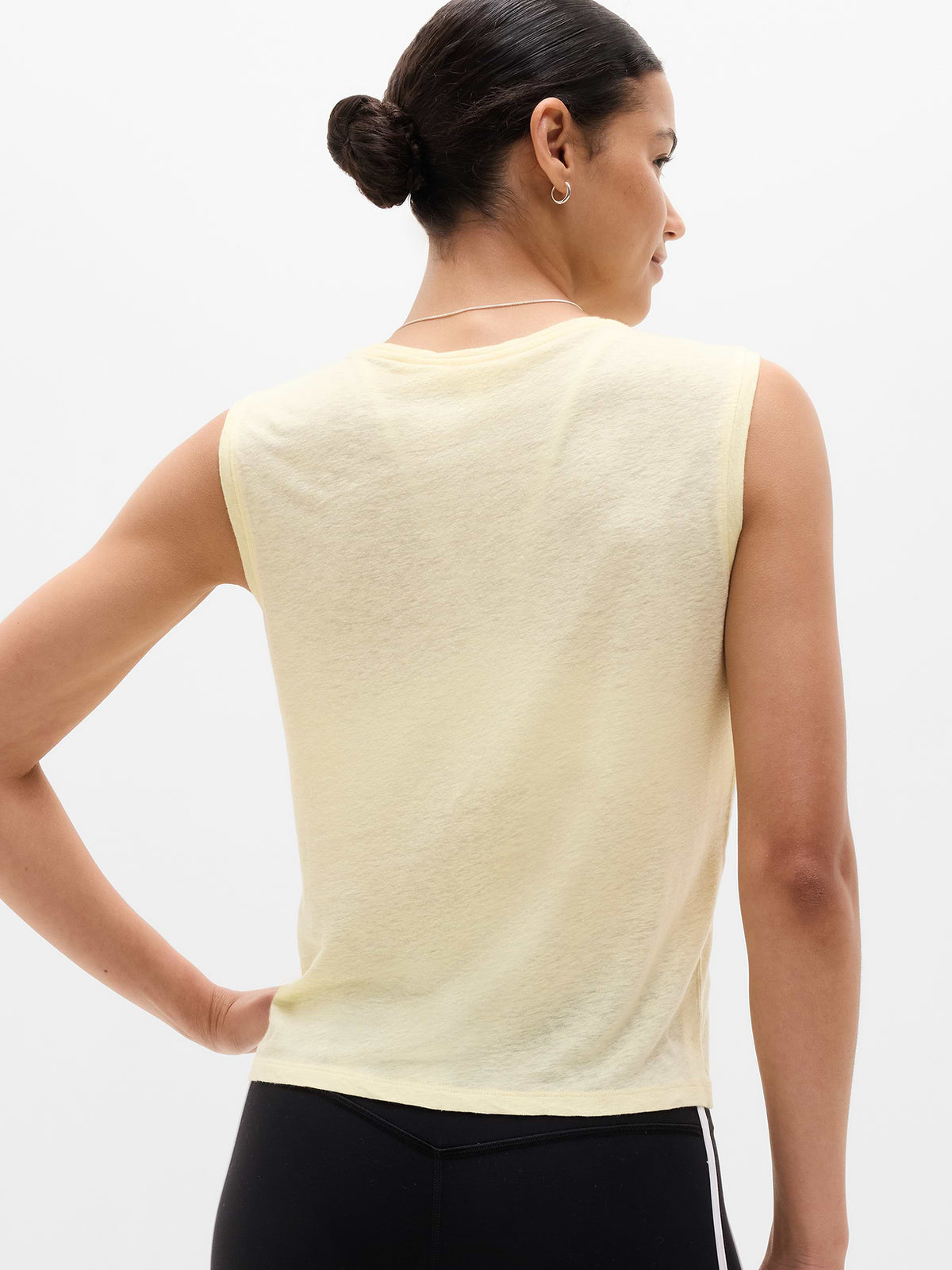 Getaway Linen Blend Muscle Tank - Solstice