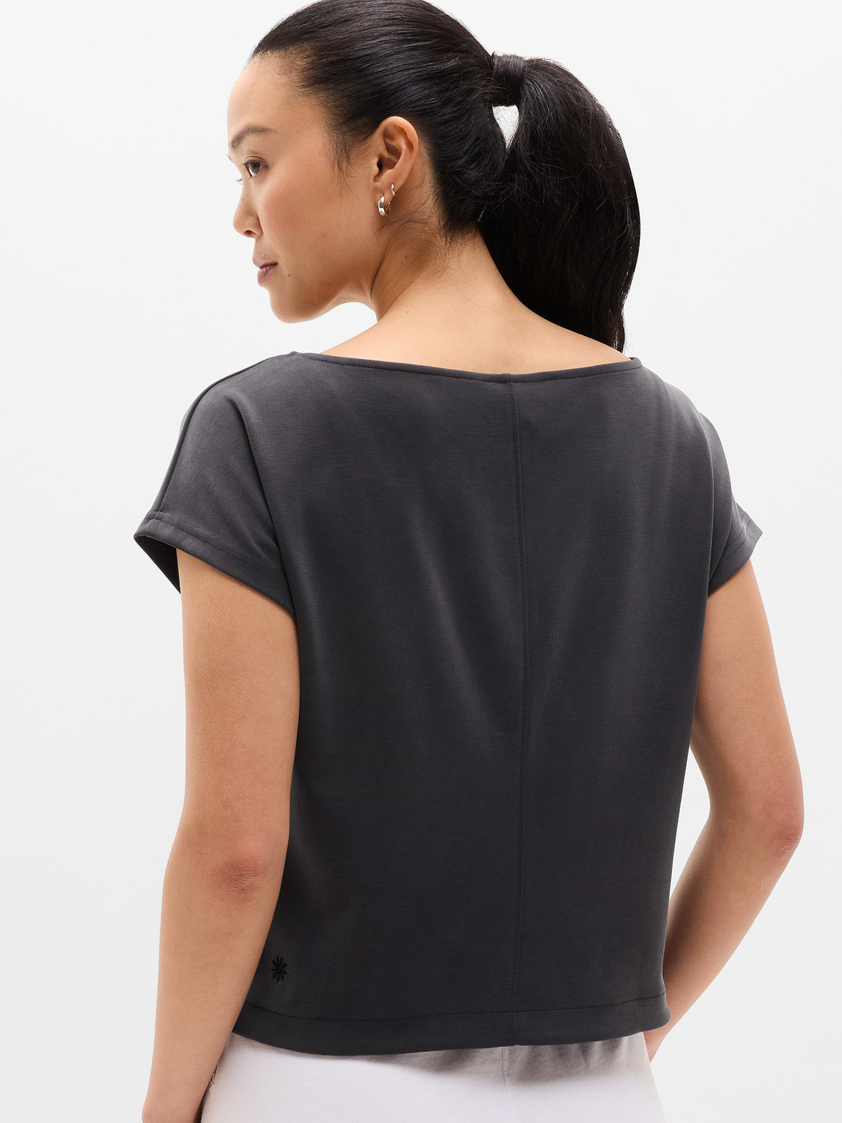 Seasoft Boat Neck Tee - Black