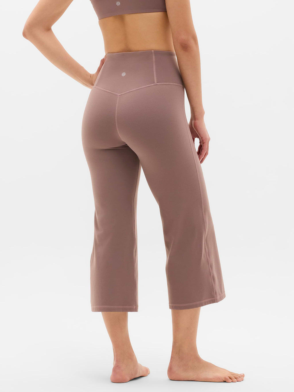Elation High Rise Crop Flare - MINERAL BROWN