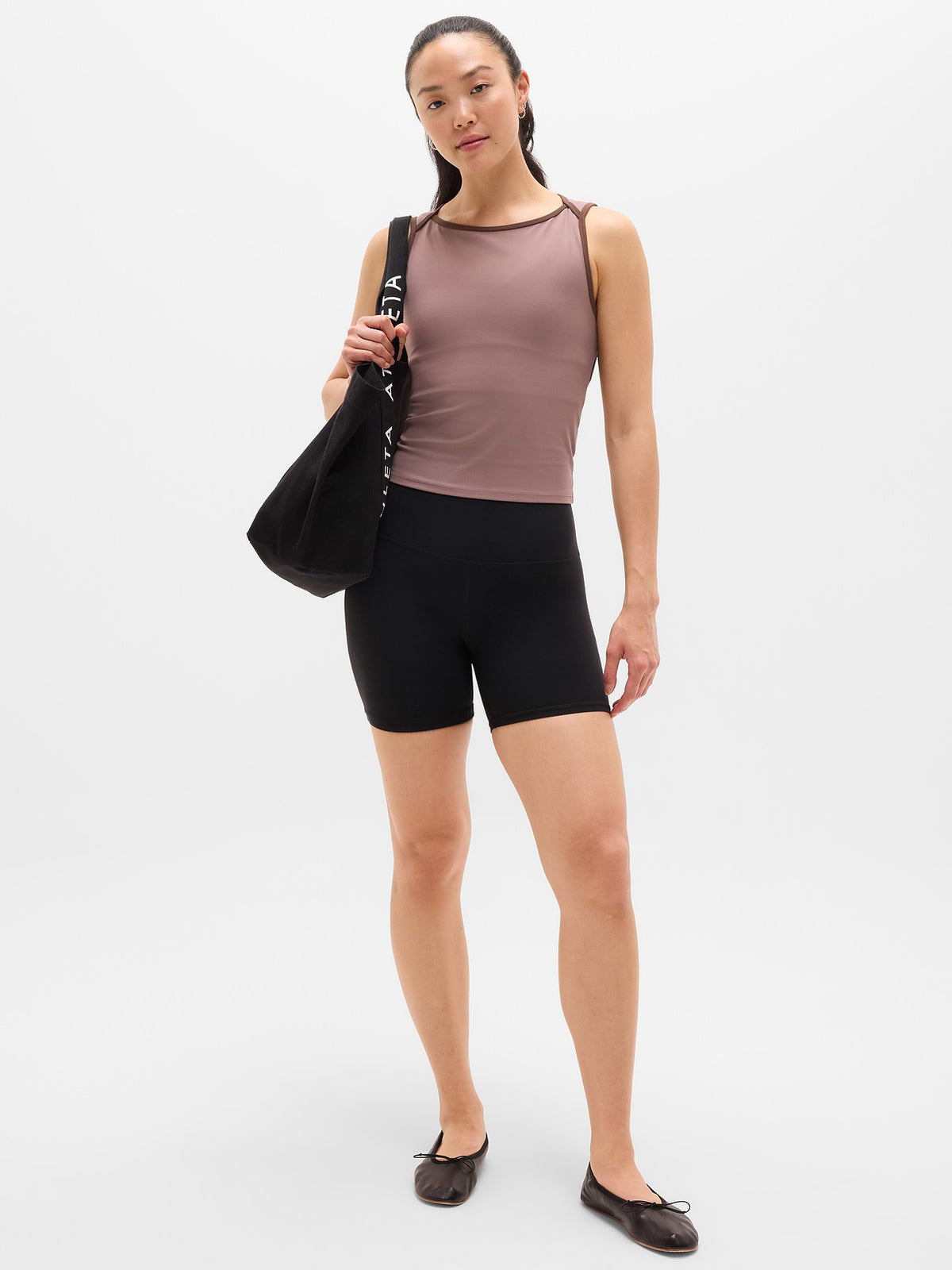 Transcend Open Back Muscle Tank - Driftwood/Woodland