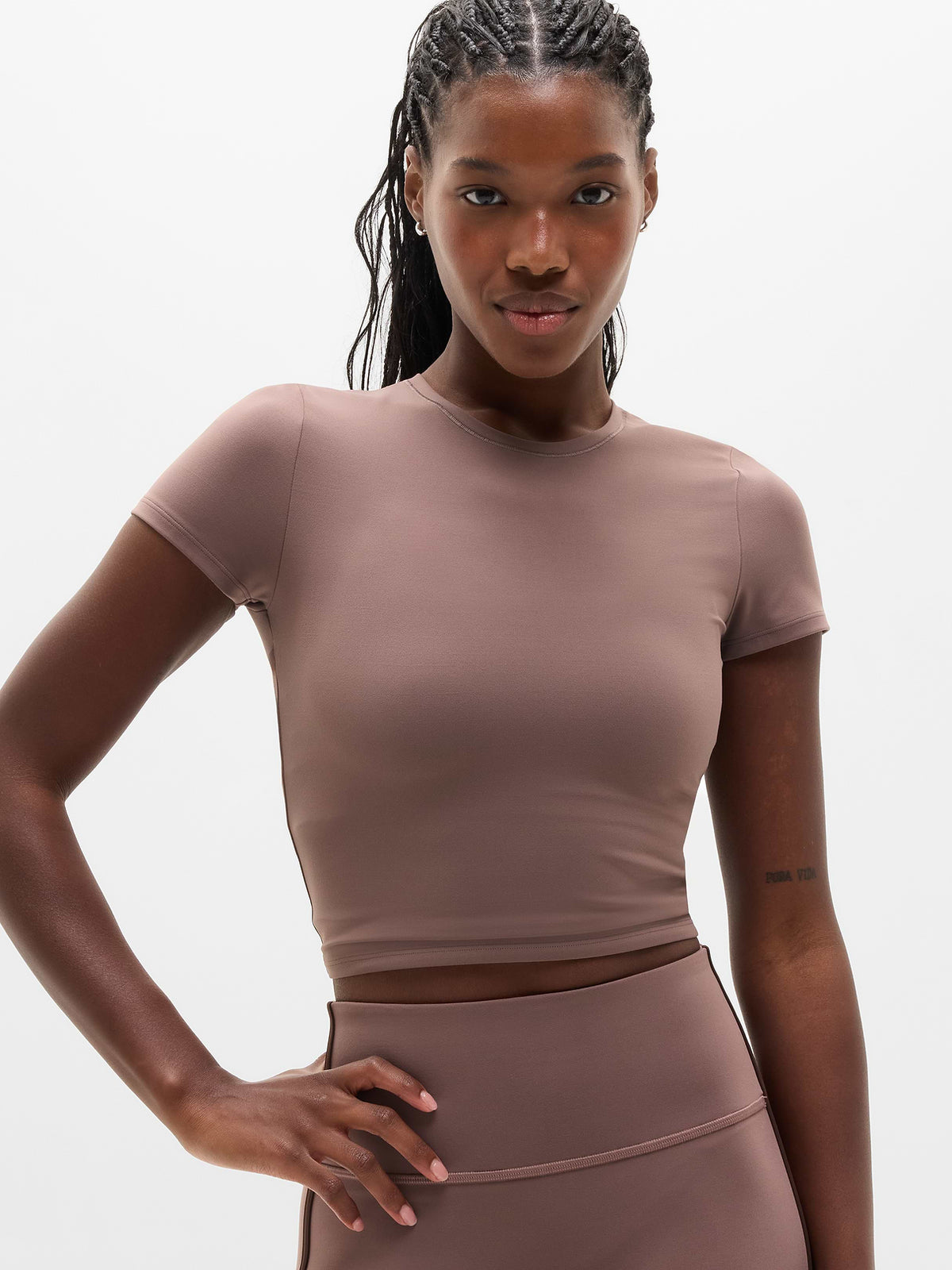Transcend Open Back Top - Driftwood