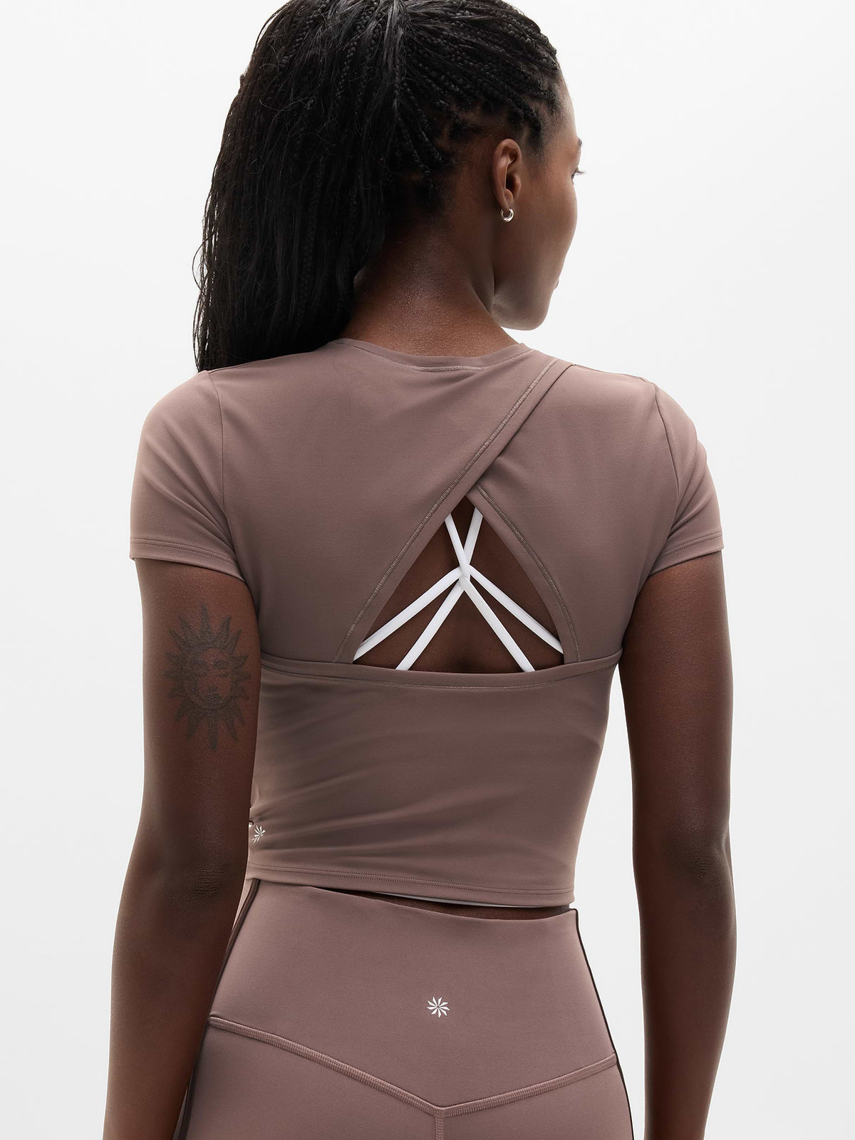 Transcend Open Back Top - Driftwood
