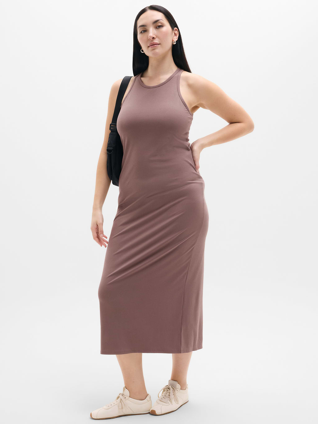 Signature Rib Maxi Dress - Driftwood