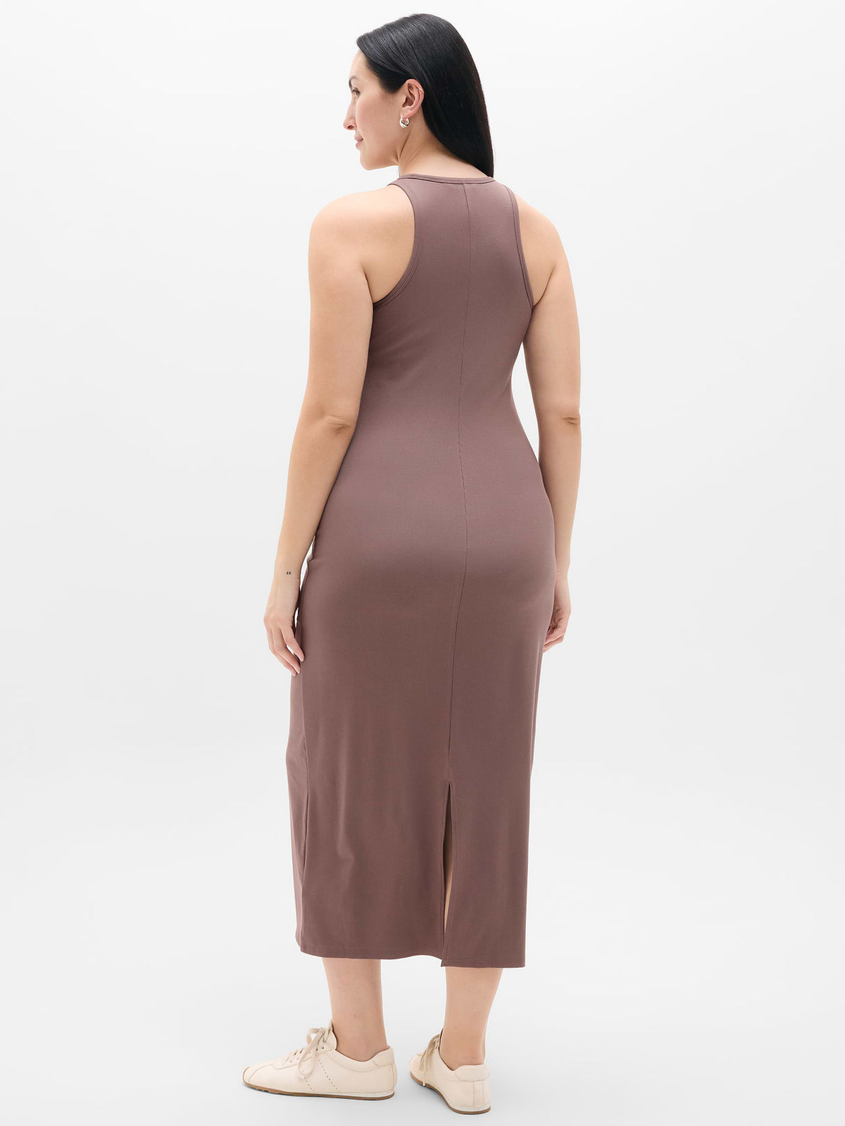 Signature Rib Maxi Dress - Driftwood