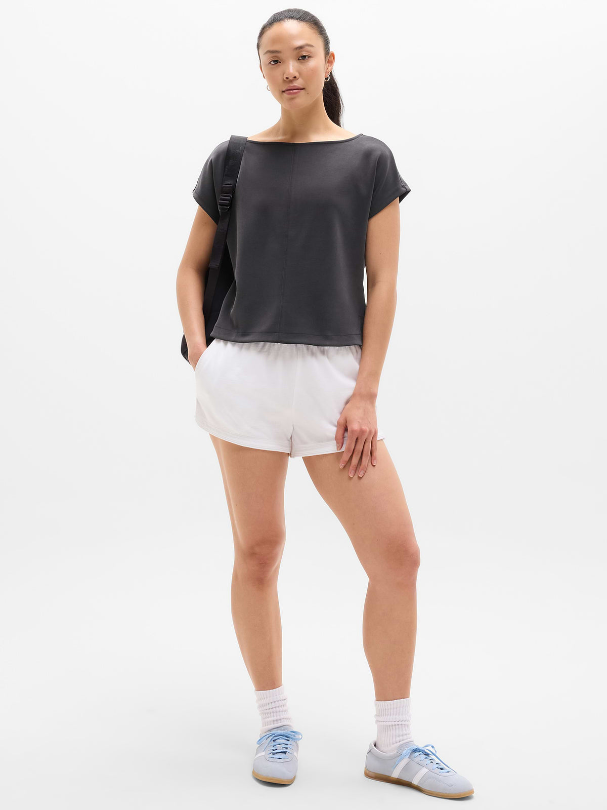 Seasoft Boat Neck Tee - Black