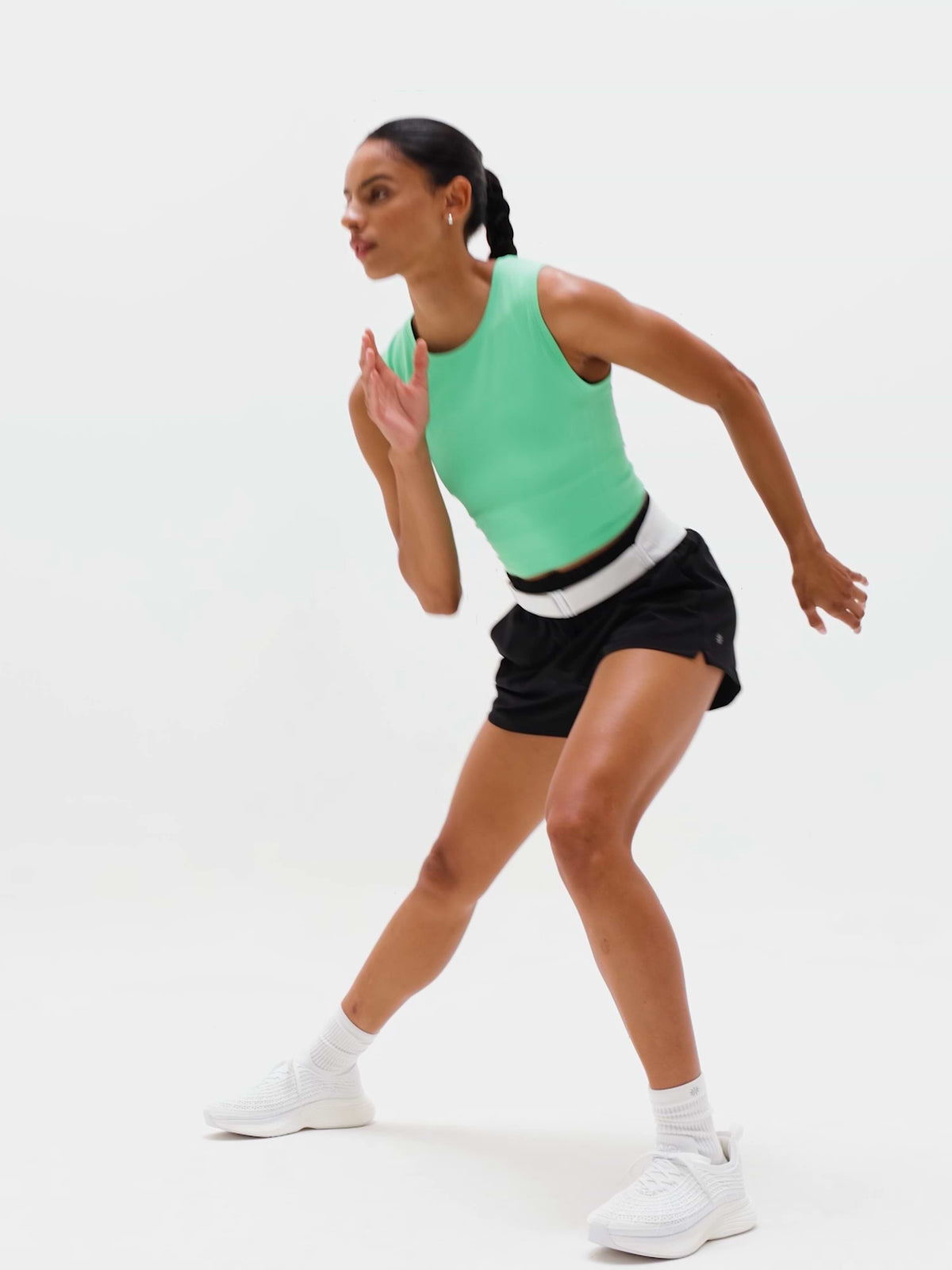 Weekender High Rise 3" Run Short - Black