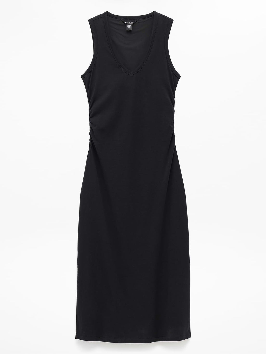 Essential V-Neck Midi Dress - Black